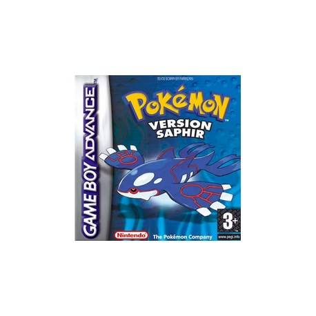 Retro Gaming Jeu Video Game Boy Advance Pokemon Version Saphir