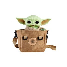 Star Wars The Mandalorian peluche électronique avec sac à bandoulière The Child 28 cm