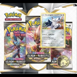 Pokémon JCC Français Pokémon Epée et Bouclier - Clash des Rebelles - Pack 3 boosters