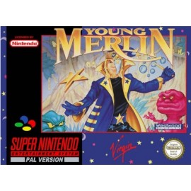 retro gaming jeu video occasion super nintendo : young merlin