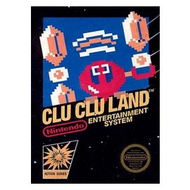 retro gaming jeu video occasion nintendo NES : clu clu land