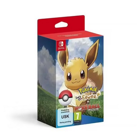 retro gaming jeu video switch : collector poke ball plus + pokemon let's go eevee évoli