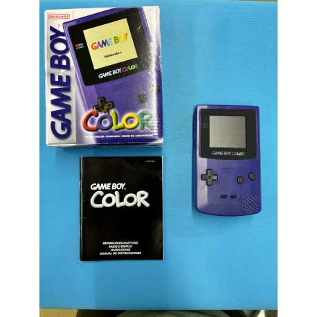 console nintendo game boy color violette francais boite + notice