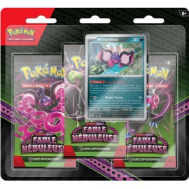 Pokémon Pack 3 boosters EV06.5 Fable Nébuleuse Pêchaminus FRANCAIS