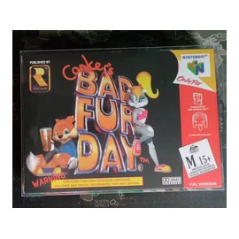 retro gaming jeu video occasion nintendo 64 : conker's bad fur day