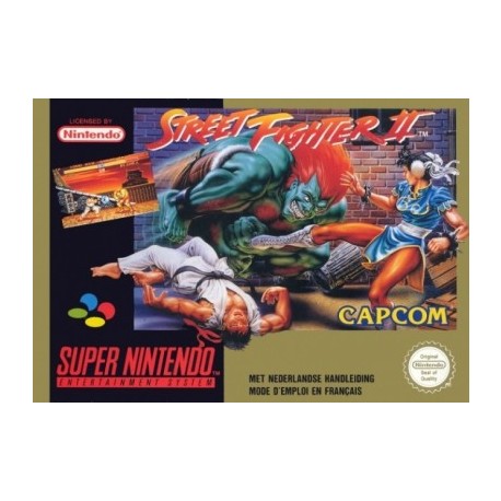 retro gaming jeu video occasion super nintendo :street fighter II turbo