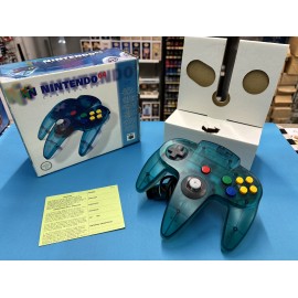 NINTENDO 64 RARE manette controller CLEAR BLUE